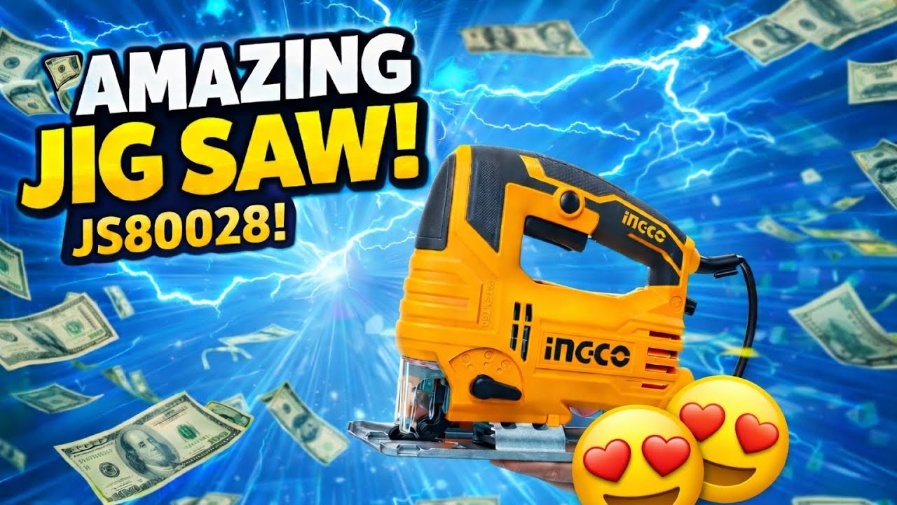🔥 Ingco Jig Saw 800W JS80028 | 110mm Wood Cutting | Aluminum Gear Box | Best Price in BD