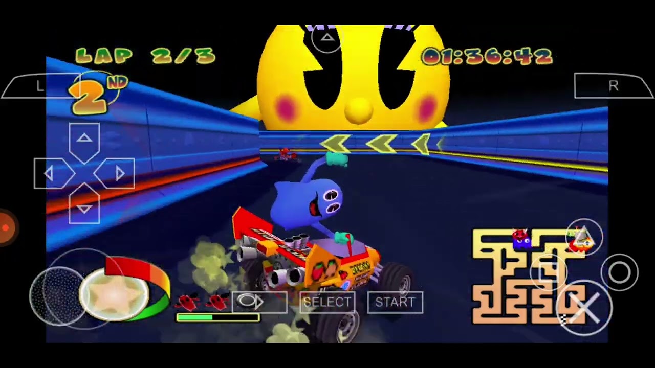 Pacman World Rally: RetroMaze with Inky
