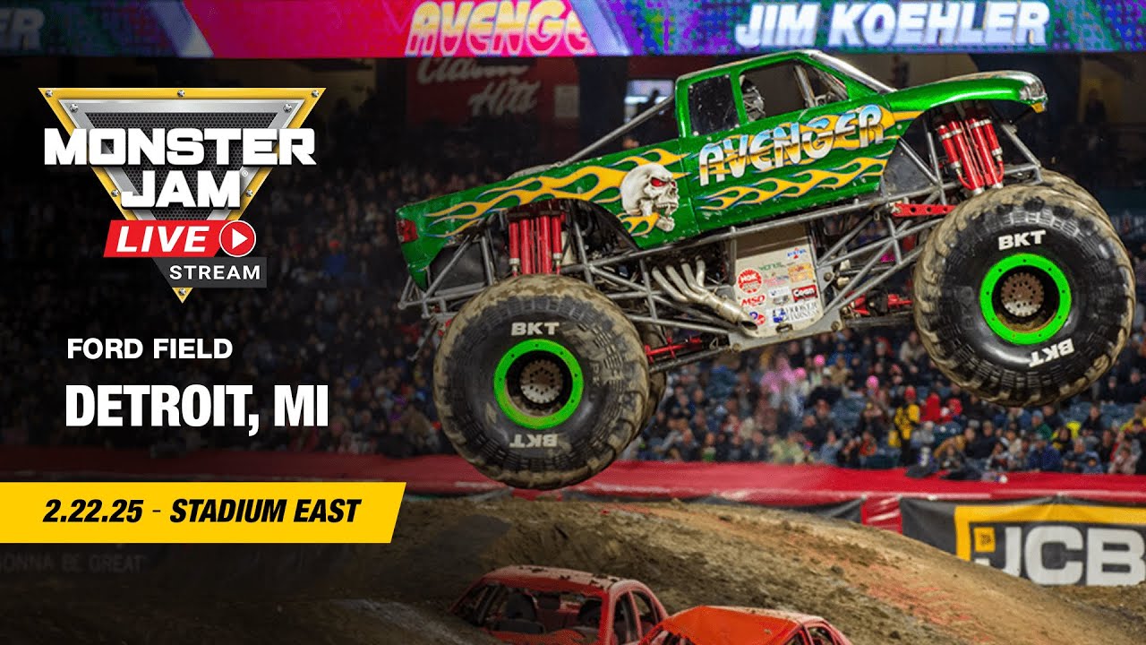 Monster Jam: Detroit - 1 (Full Event) | Feb 22, 2025 | Stadium East