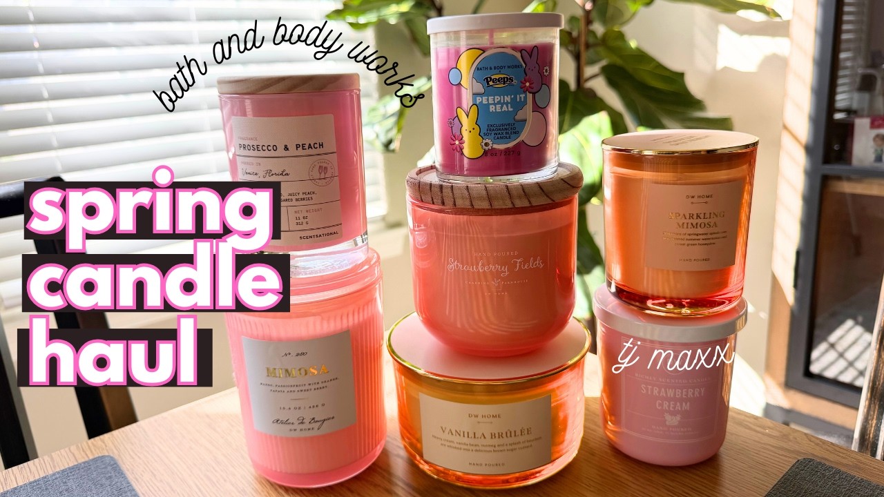 ✨ My Spring 2026 Candle Collection (bath & body works, TJ MAXX)