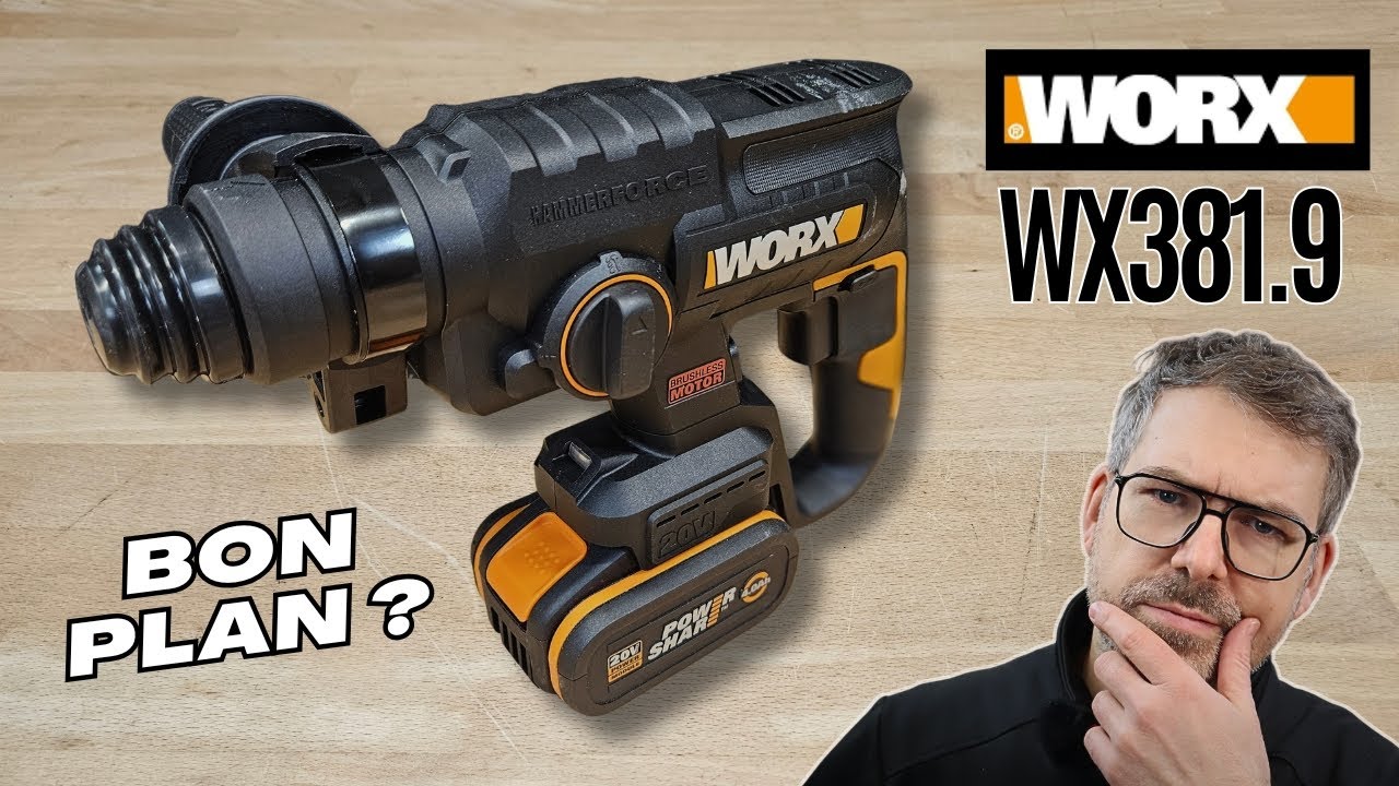 Perforateur Worx WX381.9 : TEST / AVIS