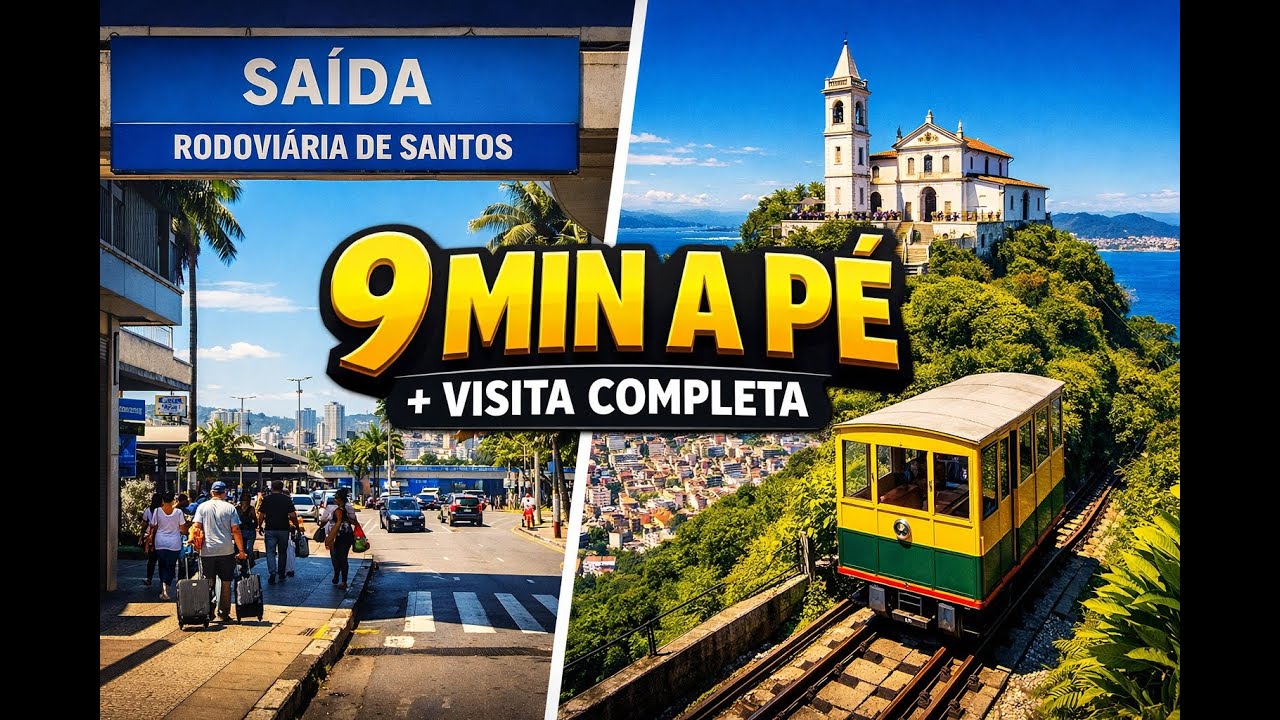 Como ir da Rodoviária de Santos ao Monte Serrat a pé: Guia Completo com Teleférico e Santuário