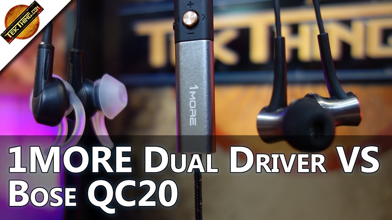 Noise Cancelling Earbud Battle: 1MORE Dual Driver ANC vs. Bose QuietComfort -TekThing Short