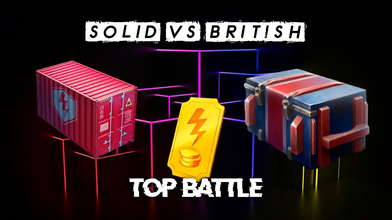 Контейнер😱 *Солидный* VS *Британский* смотрим дроп танков WoT Blitz