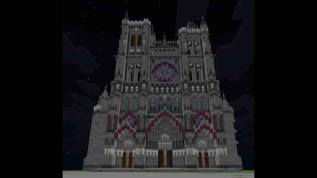 Minecraft construction cathédrale
