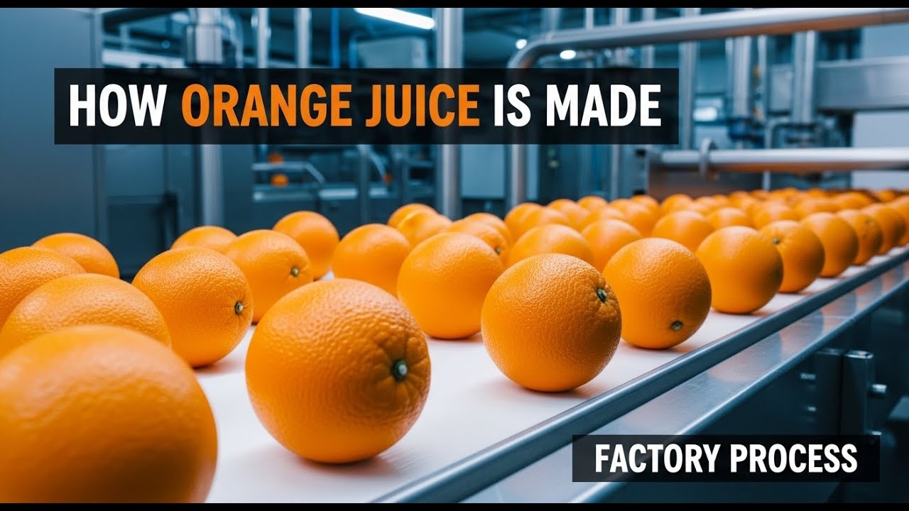 How Orange Juice Is Made in Factory | Step-by-Step Juice Manufacturing Process