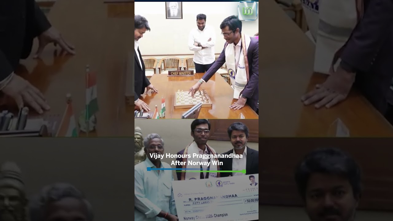 CM Vijay Felicitates Praggnanandhaa After Norway Chess Triumph