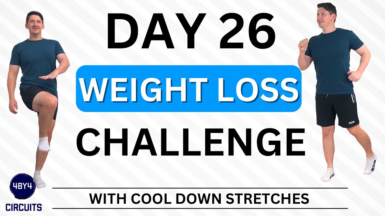 Over 50s ALL LEVELS 31 DAY WEIGHT LOSS CHALLENGE. 20-minute Indoor Walking Workout NO Repeat Day 26