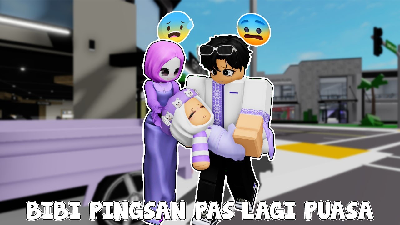 GARA-GARA MAIN TERUS PAS PUASA BIBI PINGSAN ! | BROOKHAVEN🏡RP
