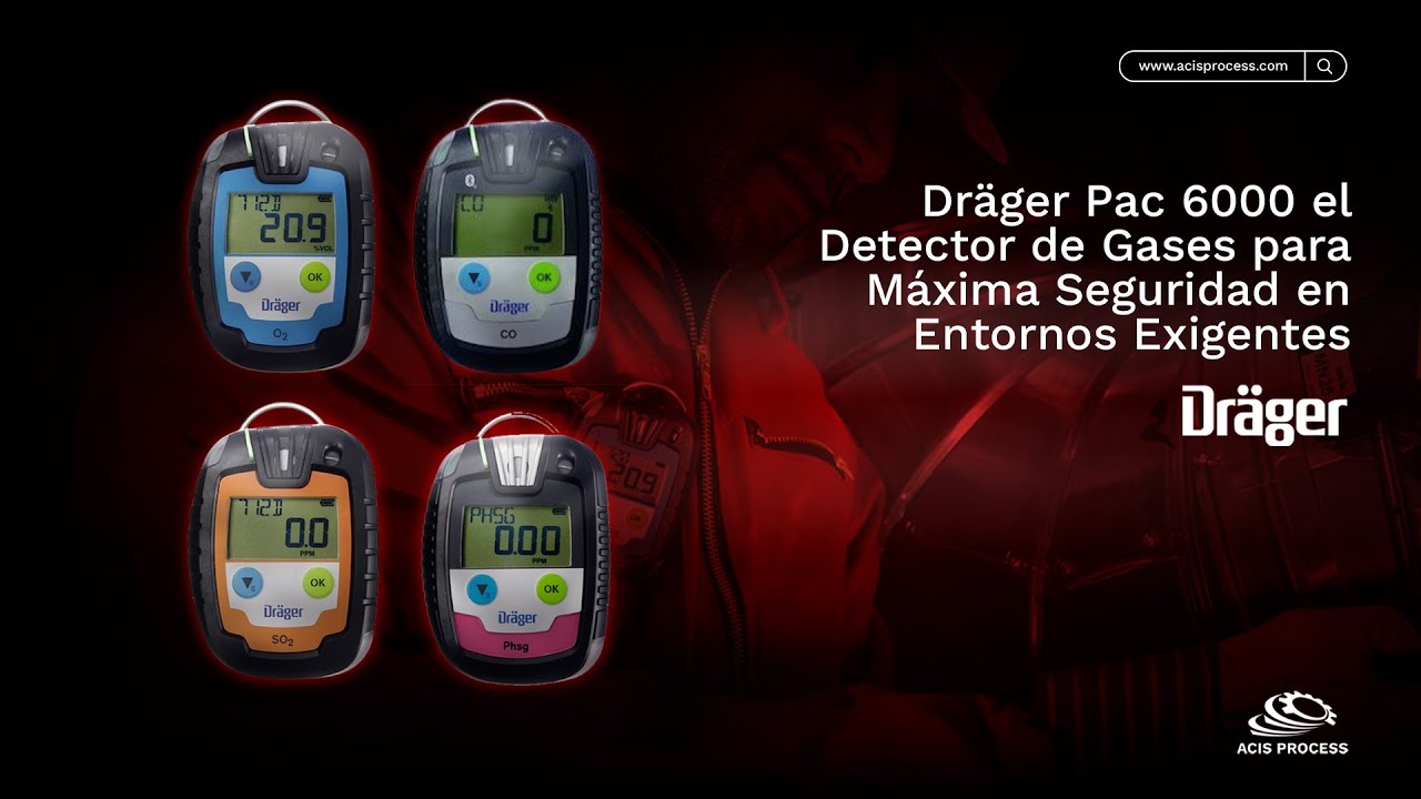 ACIS PROCESS | Dräger Pac 6000 el Detector de Gases para Máxima Seguridad en Entornos Exigentes