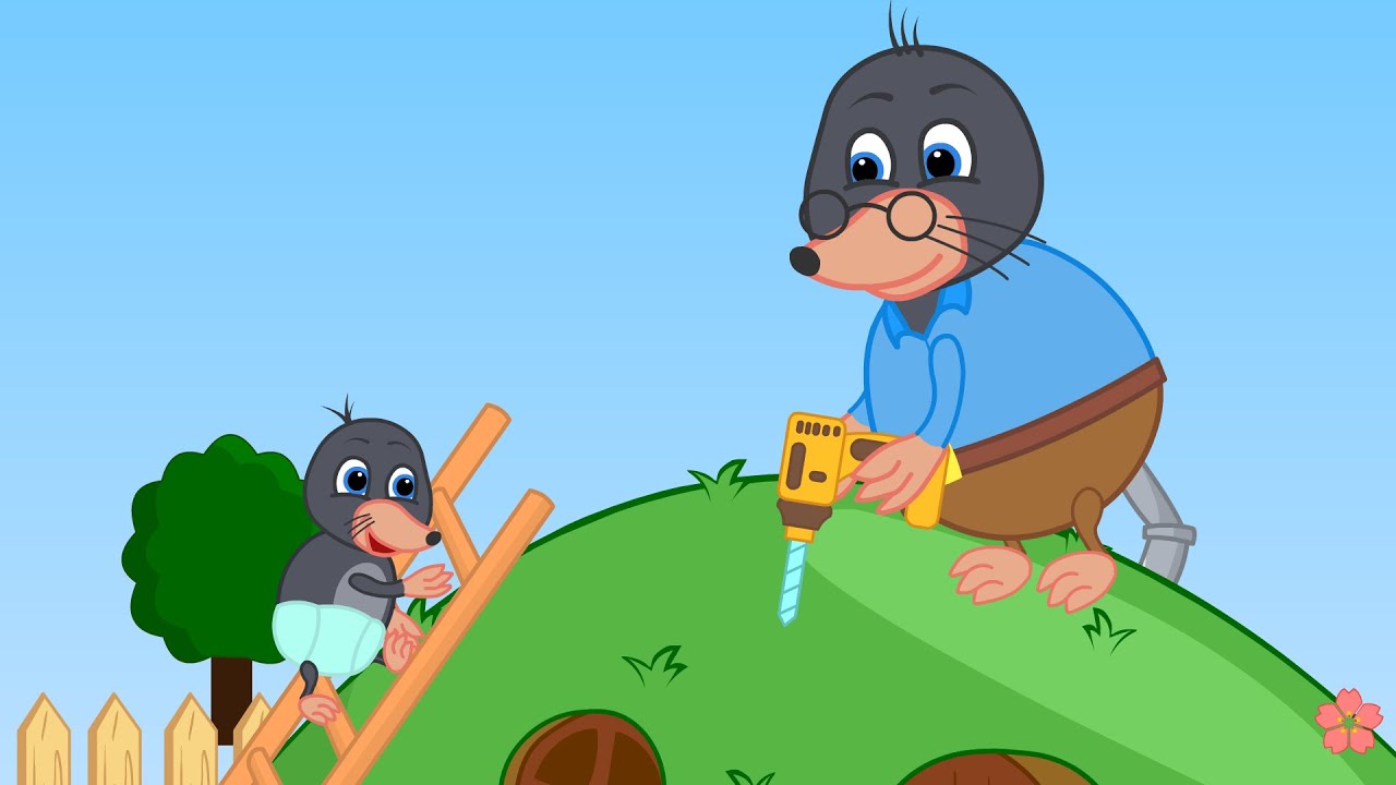 Benny Mole and Friends - Dad is renovating the house Cartoon for Kids