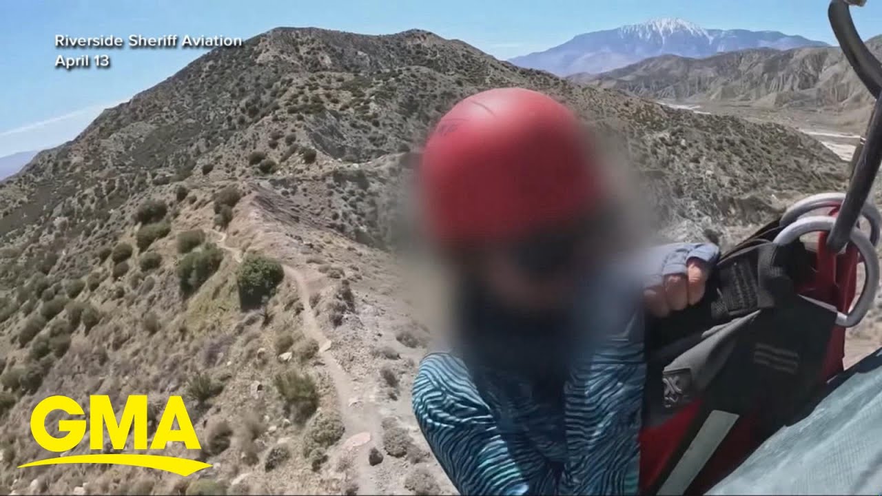 Crew saves hiker from side of cliff