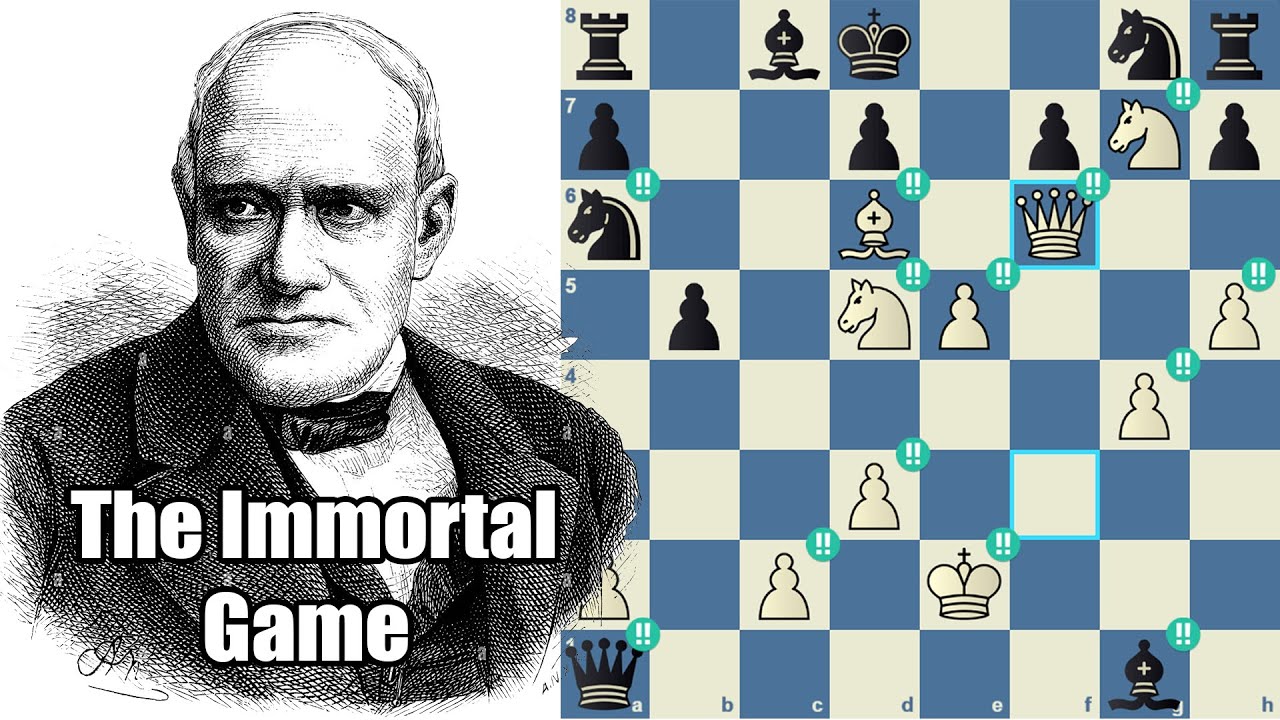 المباراة الخالدة | أروع ماتش شطرنج في التاريخ | جامبيت الملك