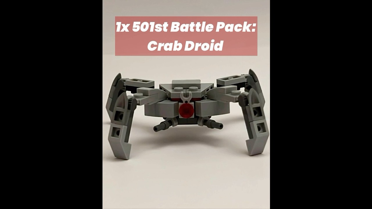 CRAB DROID alternate build using a LEGO 501st battle pack! (75345) #lego #starwars #legostarwars