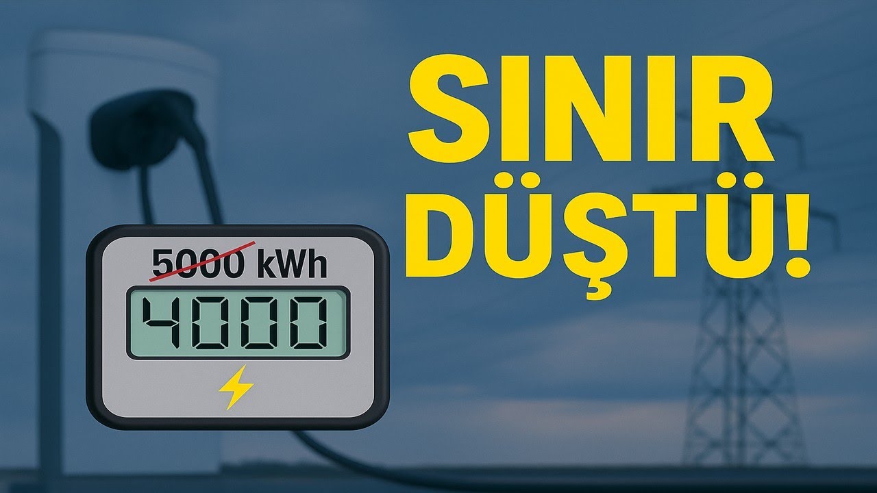 Elektrik Tüketim Sınırı Düştü! 5000 kWh Yerine Artık 4000  | Ne Anlama Geliyor?