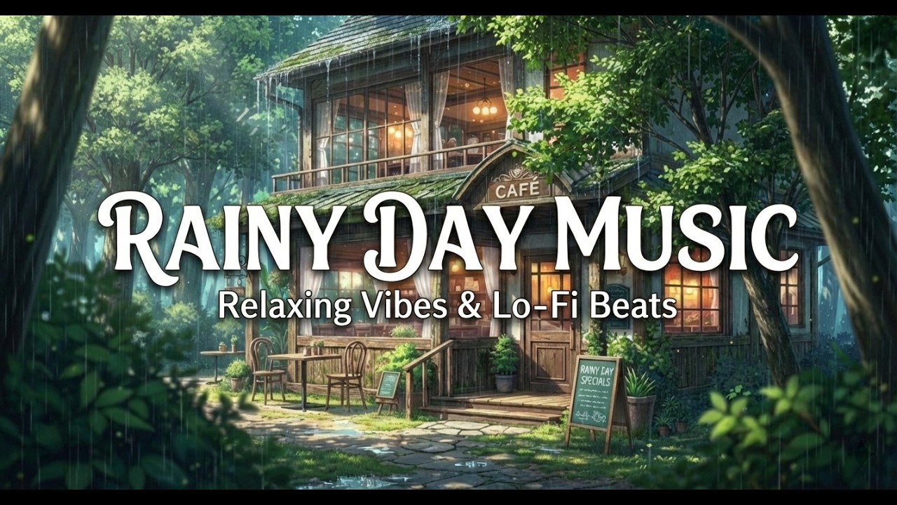 Rainy Café Piano Music ☕🌧️Calm & Cozy Playlist for Relax, Work, Study｜ 雨音に包まれる静かなカフェ｜ #CafeMusic