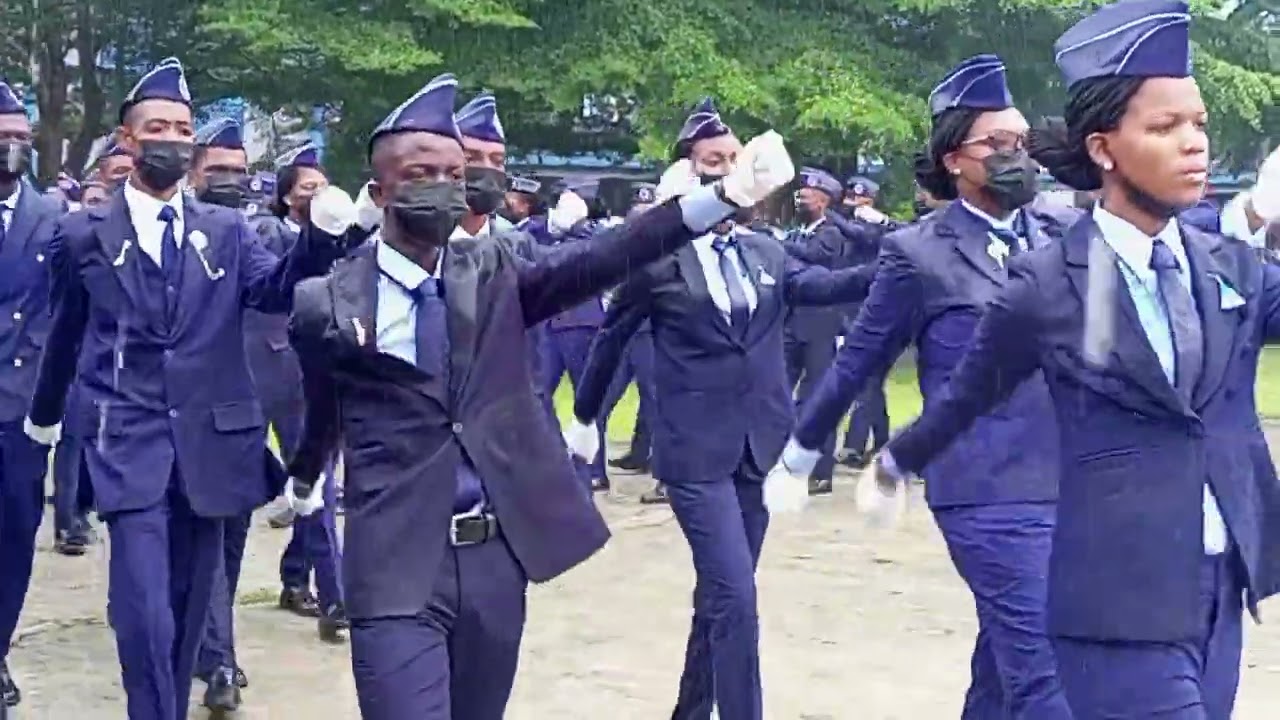 AFCS Uyo class of '22 had their Passing Out Parade in the Rain, But still a spectacle....
