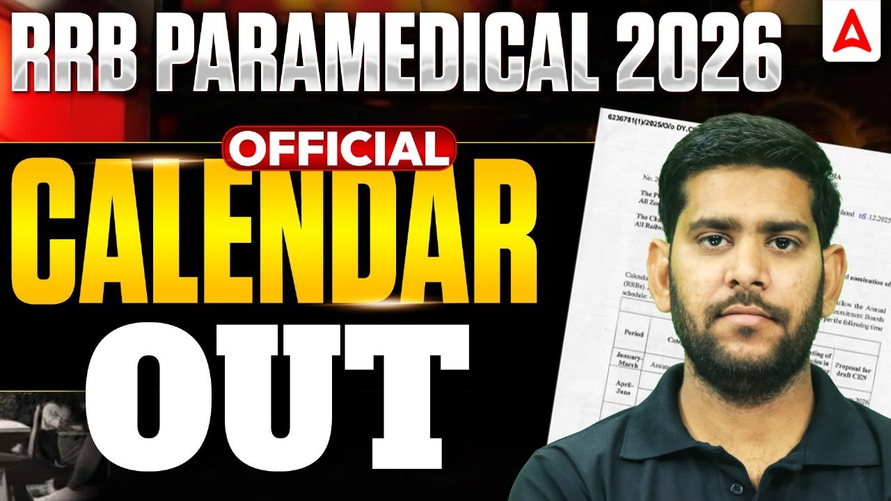 RRB Nursing Superintendent Calendar 2026 Out | RRB Nursing New Vacancy 2026 |RRB Official Exam Dates