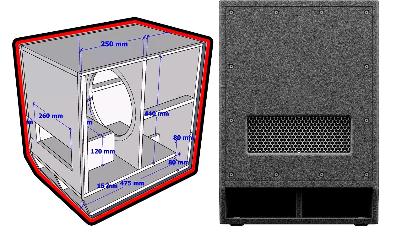 PLAN 12 INCH YAMAHA DXS12mkII BANDPASS 6TH ORDER