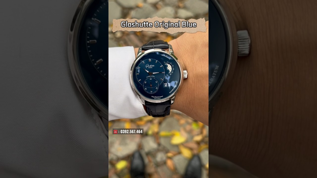 [ Lịch Lãm ] Glashutte PanoMaticLunar Blue Dial 1-90-02-46-32-35 