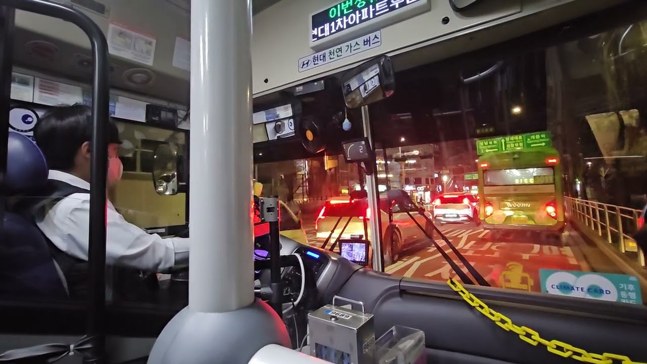 진화운수 3319번 9689호 22년식 현대 뉴슈퍼에어로시티 개선형 저상  장지공영차고지 - 잠실역 왕복 주행영상 (feat.@교통뮤지엄 )
