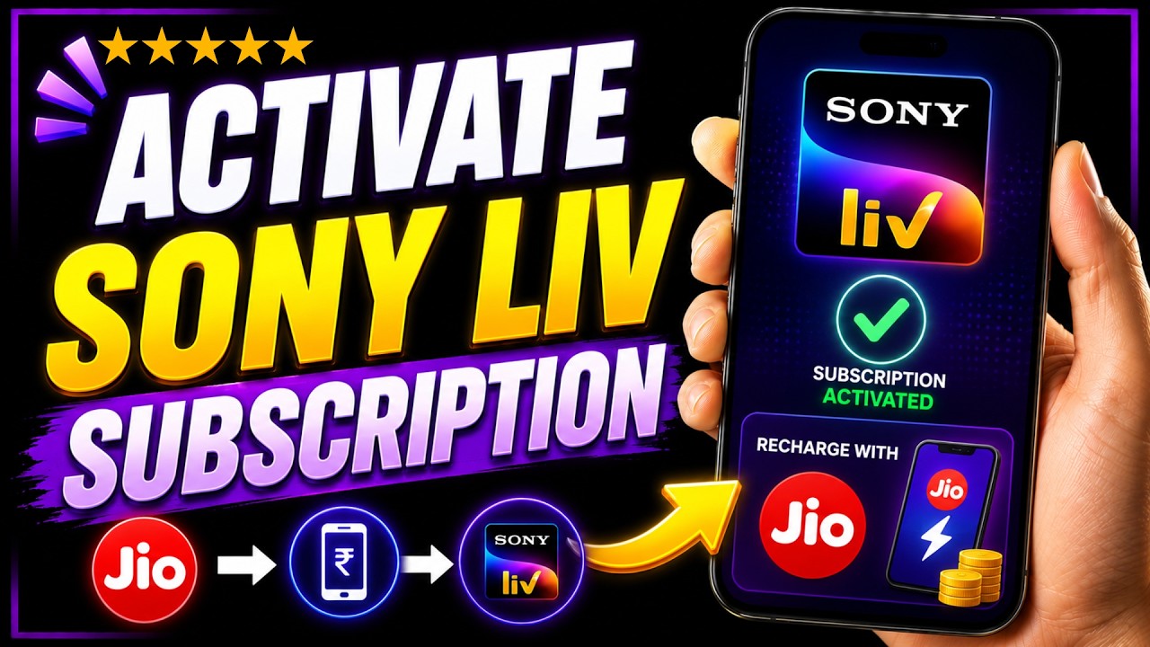 Как активировать подписку Sony LIV с помощью пополнения счета Jio