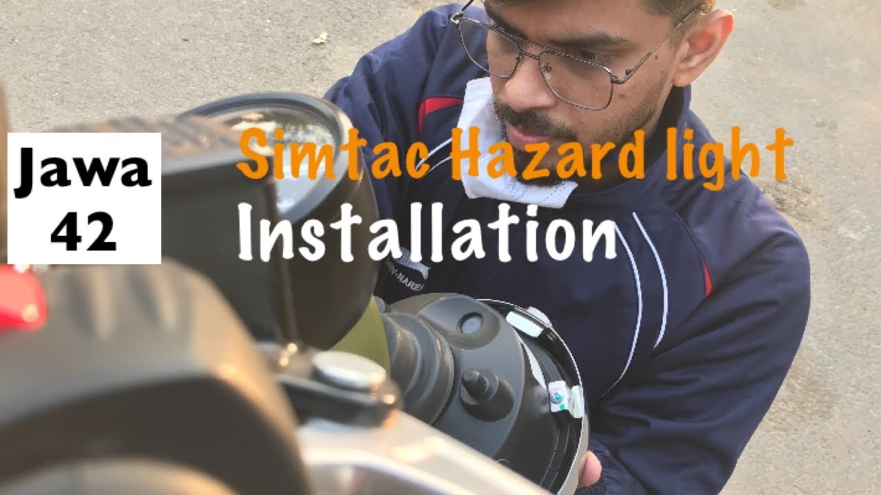 Jawa | Simtac Hazard Flasher | Installation at Home | In Foggy season very useful Accessories