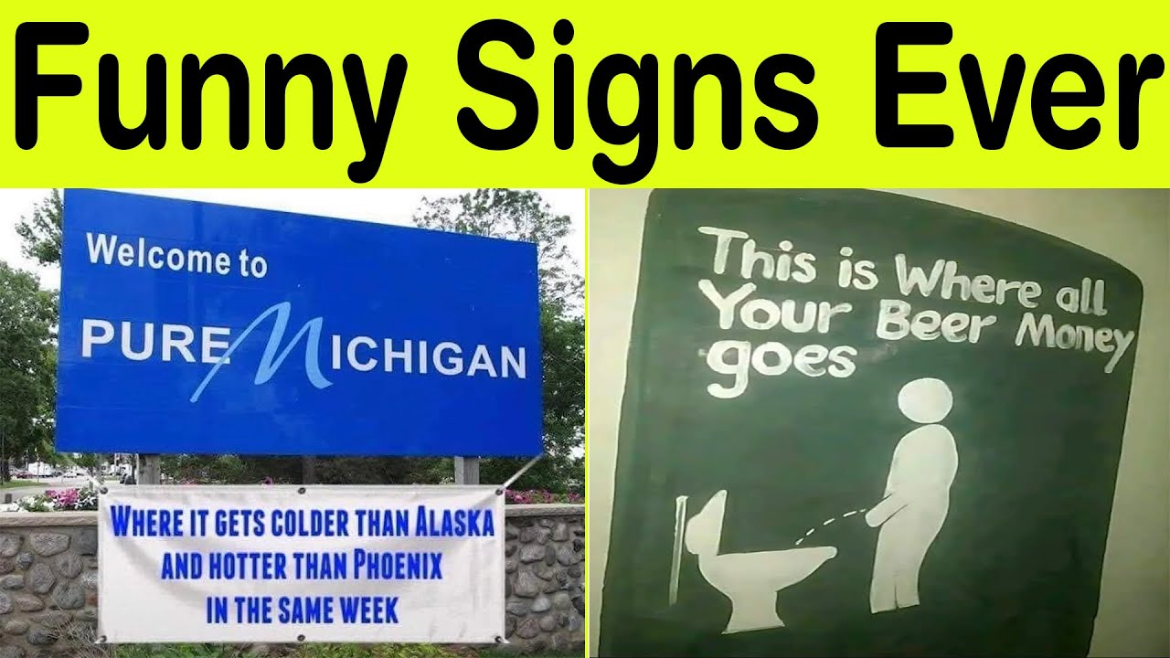 Funniest Signs Ever Caught on Camera – Try Not to Laugh Challenge! || Happy Panda