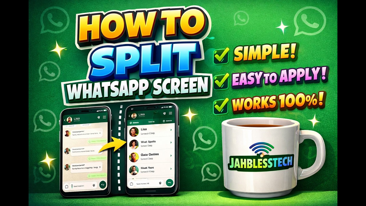 HOW TO SPLIT WHATSAPP SCREEN