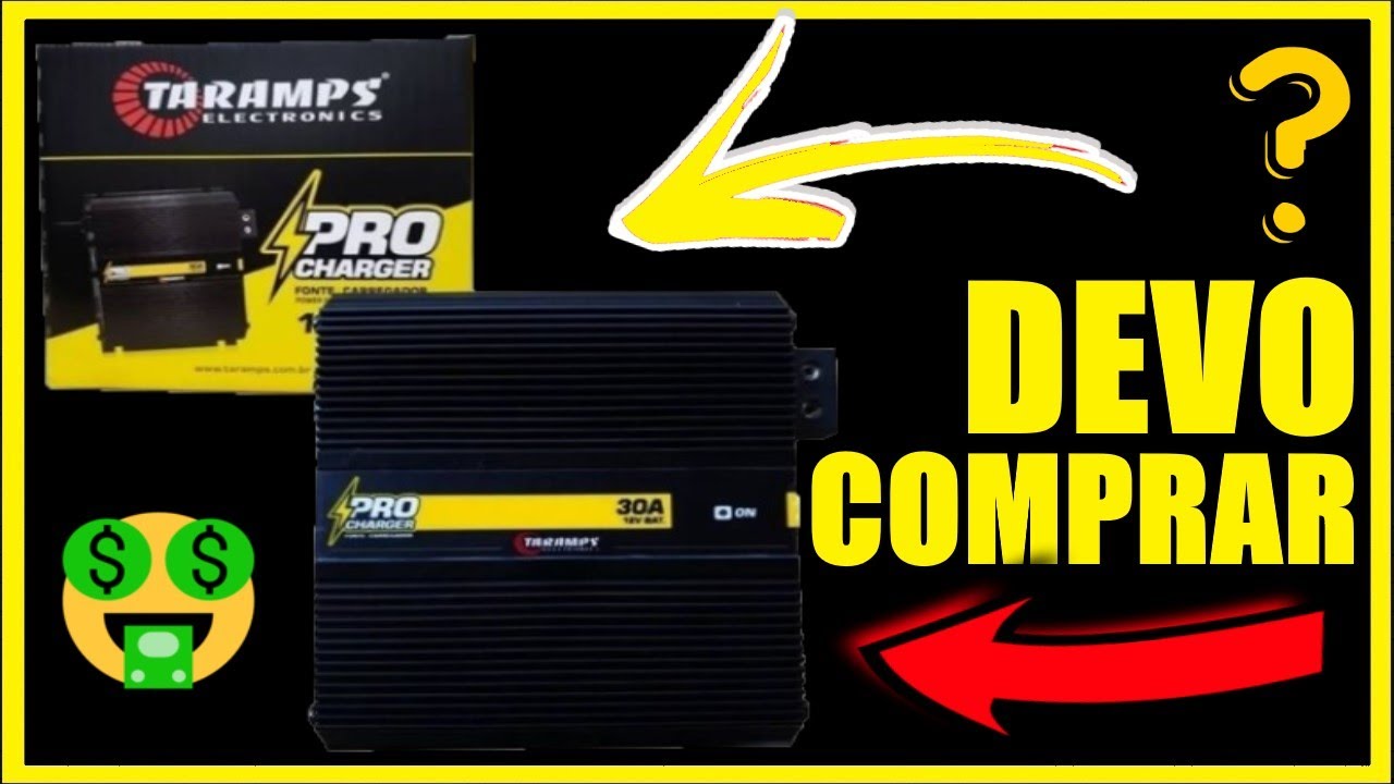 REVIEW FONTE AUTOMOTIVA TARAMPS PRO CHARGER 30A #ALANROD