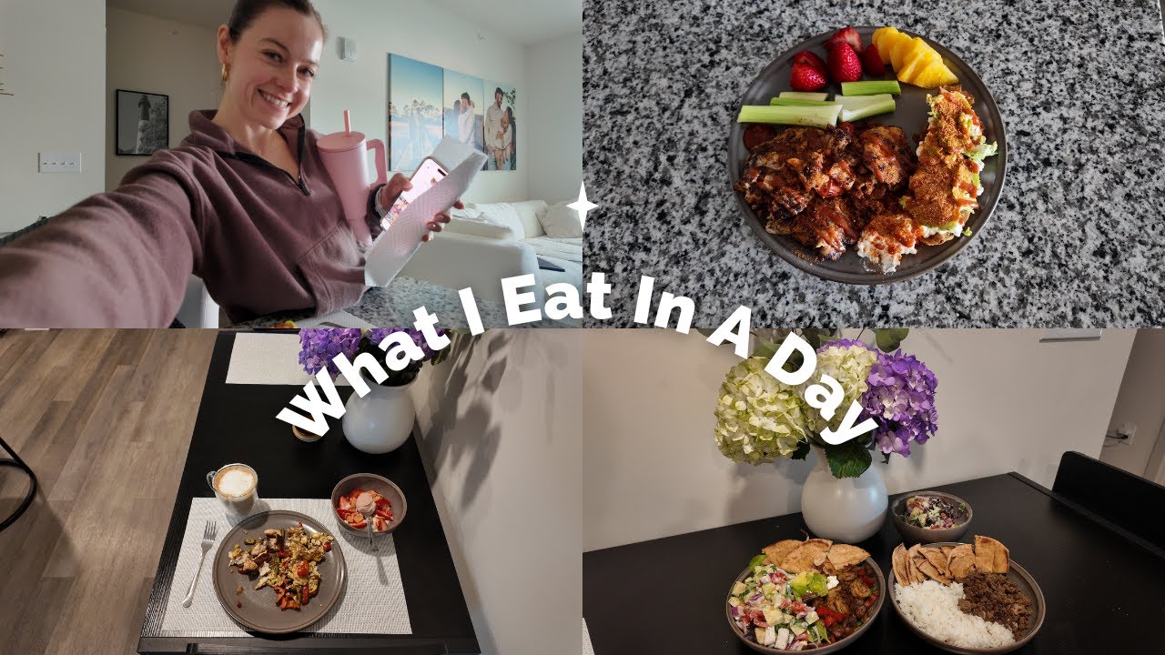 VLOG 020 - FULL DAY OF EATING AS A FIT COUPLE: High-Protein Recipes, Sourdough, Snacks & Luna