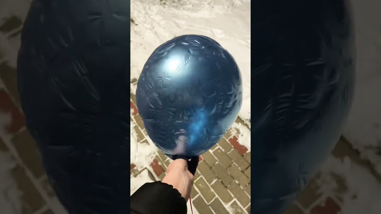 What happen with helium balloon outside in winter