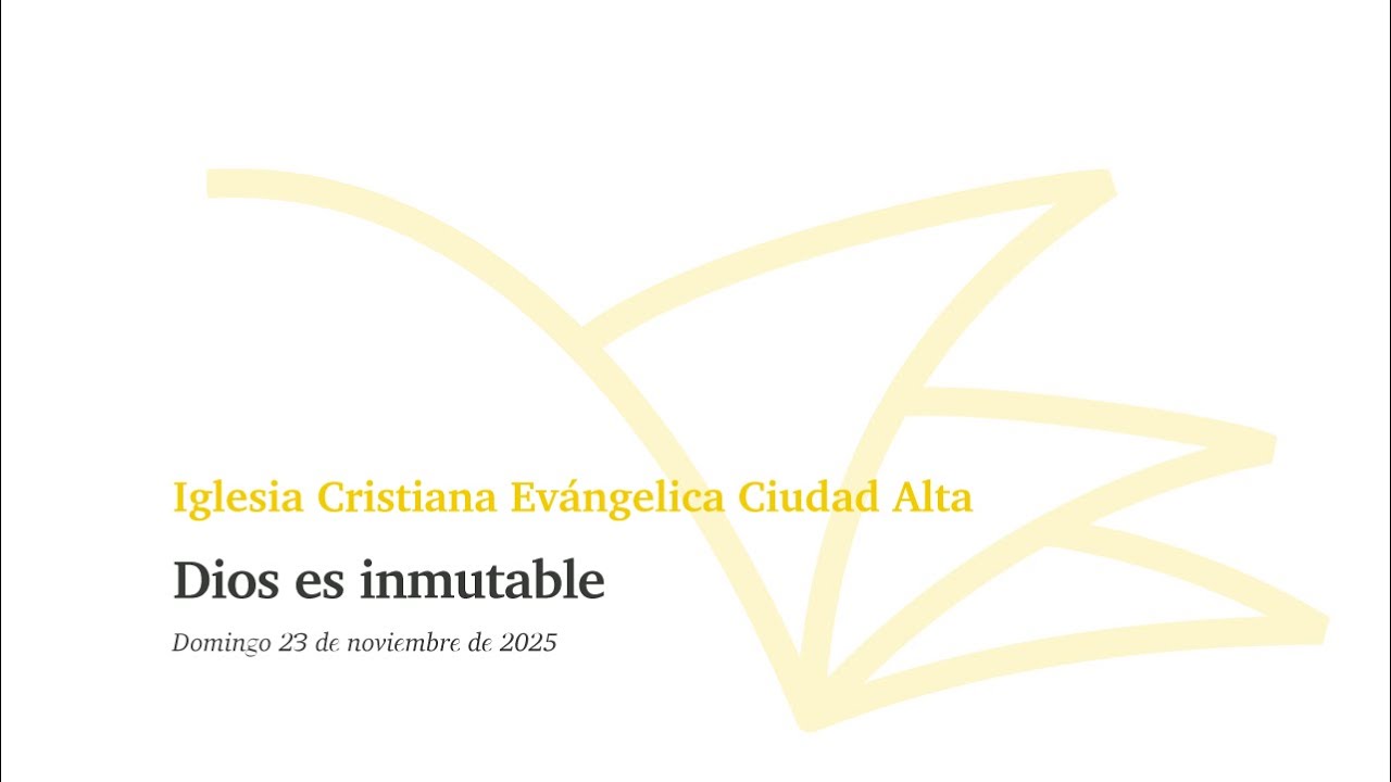 Dios es inmutable