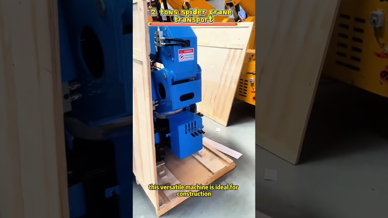 2 tons spider crane transport