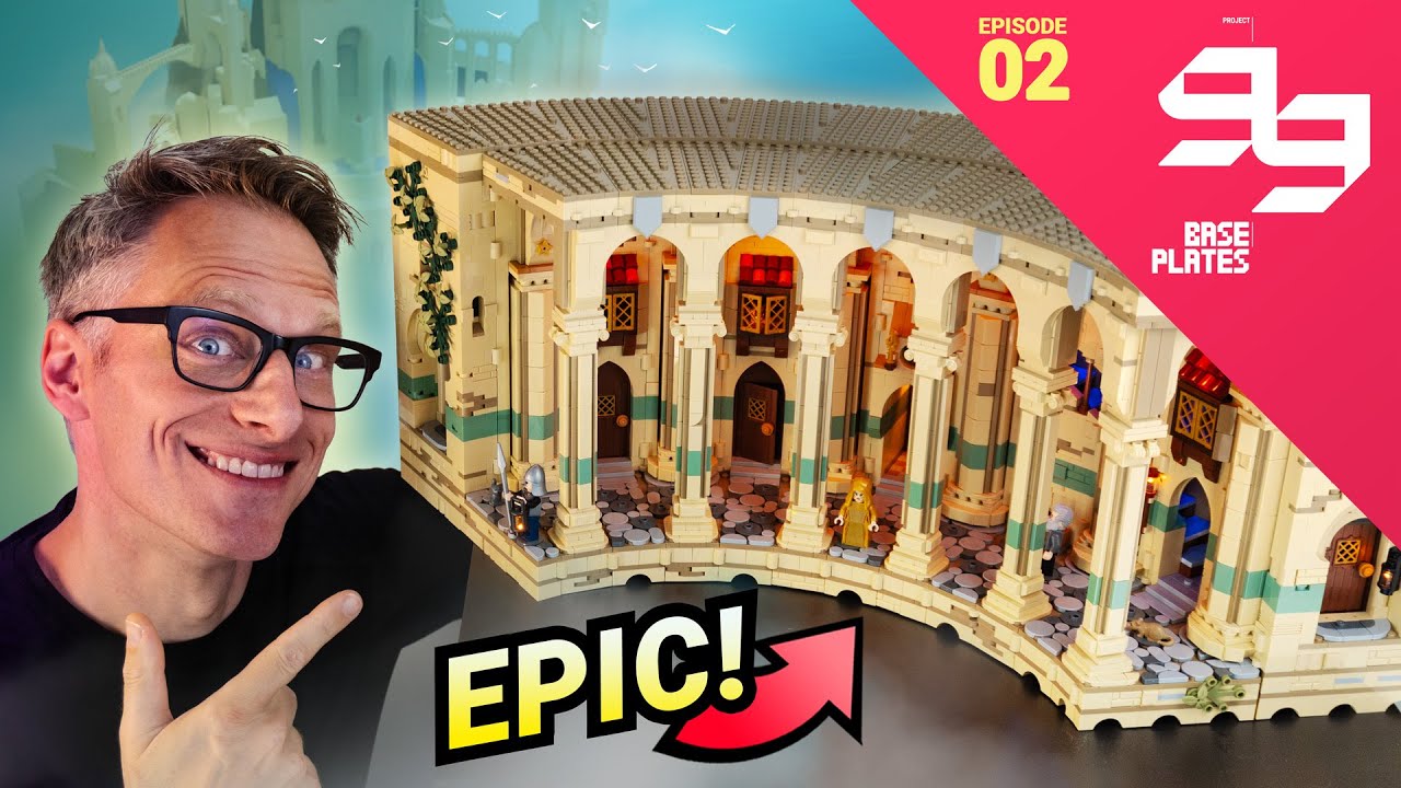 ЧАСТЬ 2! Строим ОГРОМНЫЙ город LEGO® в стиле фэнтези — Базовые пластины Project 99
