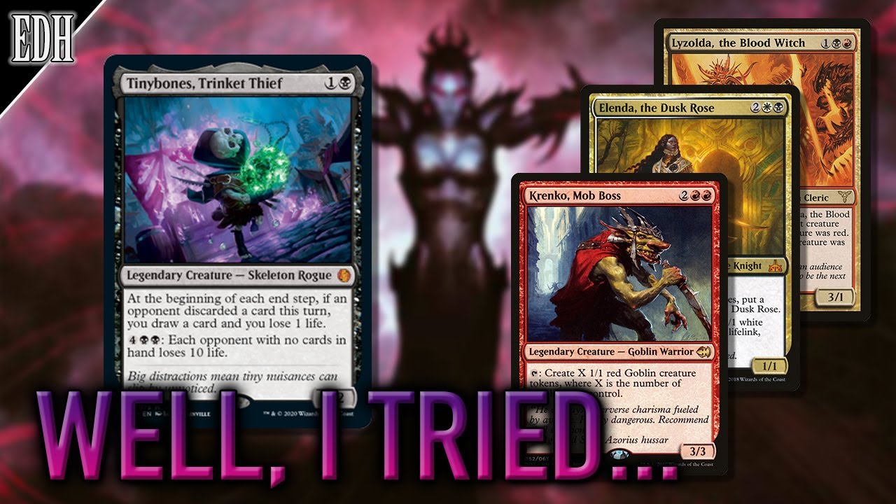 Tinybones vs Krenko vs Elenda vs Lyzolda | Commander EDH gameplay | eedi H tribalkai