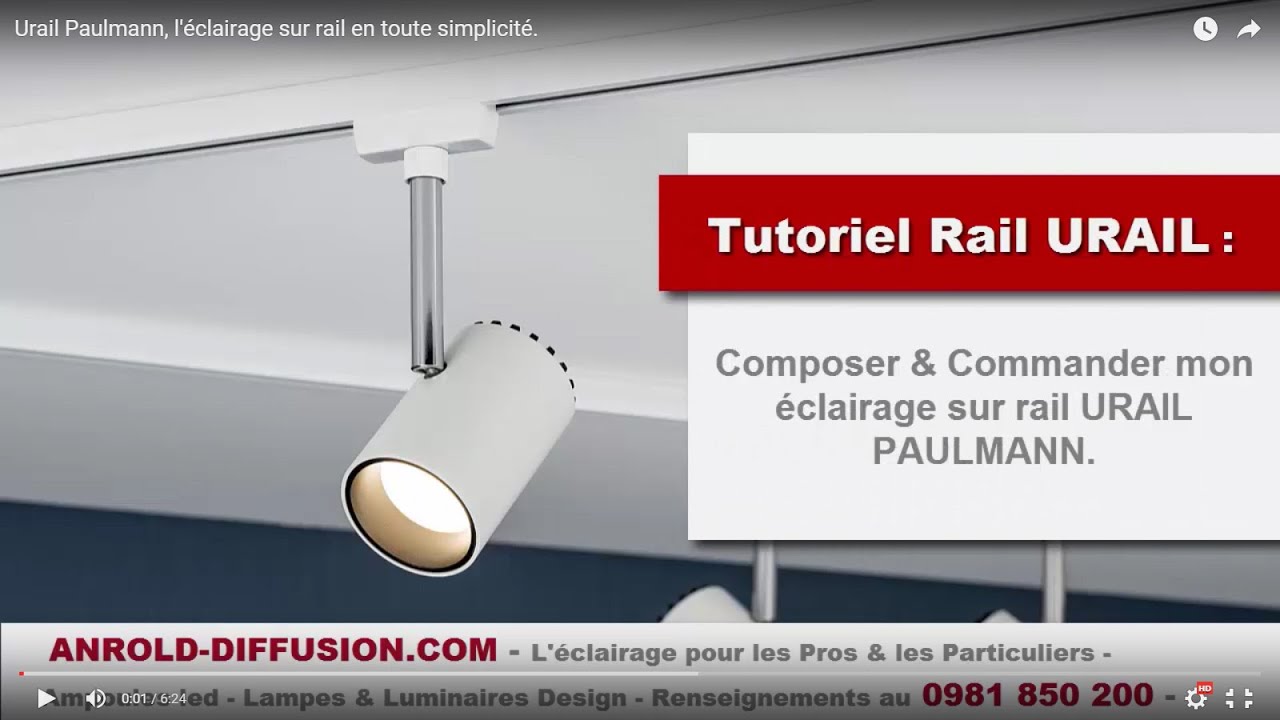 Urail Paulmann, l'éclairage sur rail en toute simplicité.