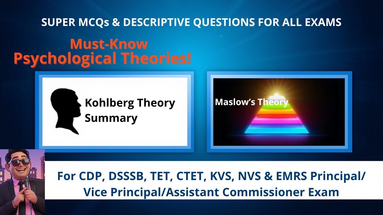 CDP Pedagogy Series #2 | Kohlberg’s Moral Development | CTET/TET/DSSSB/KVS/NVS/EMRS/MCQs & DES.Qs