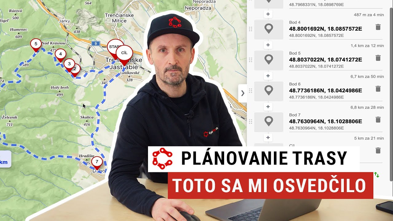 Plánovanie trasy pre výjazd na bicykli - moje overené spôsoby - ľahko a rýchlo