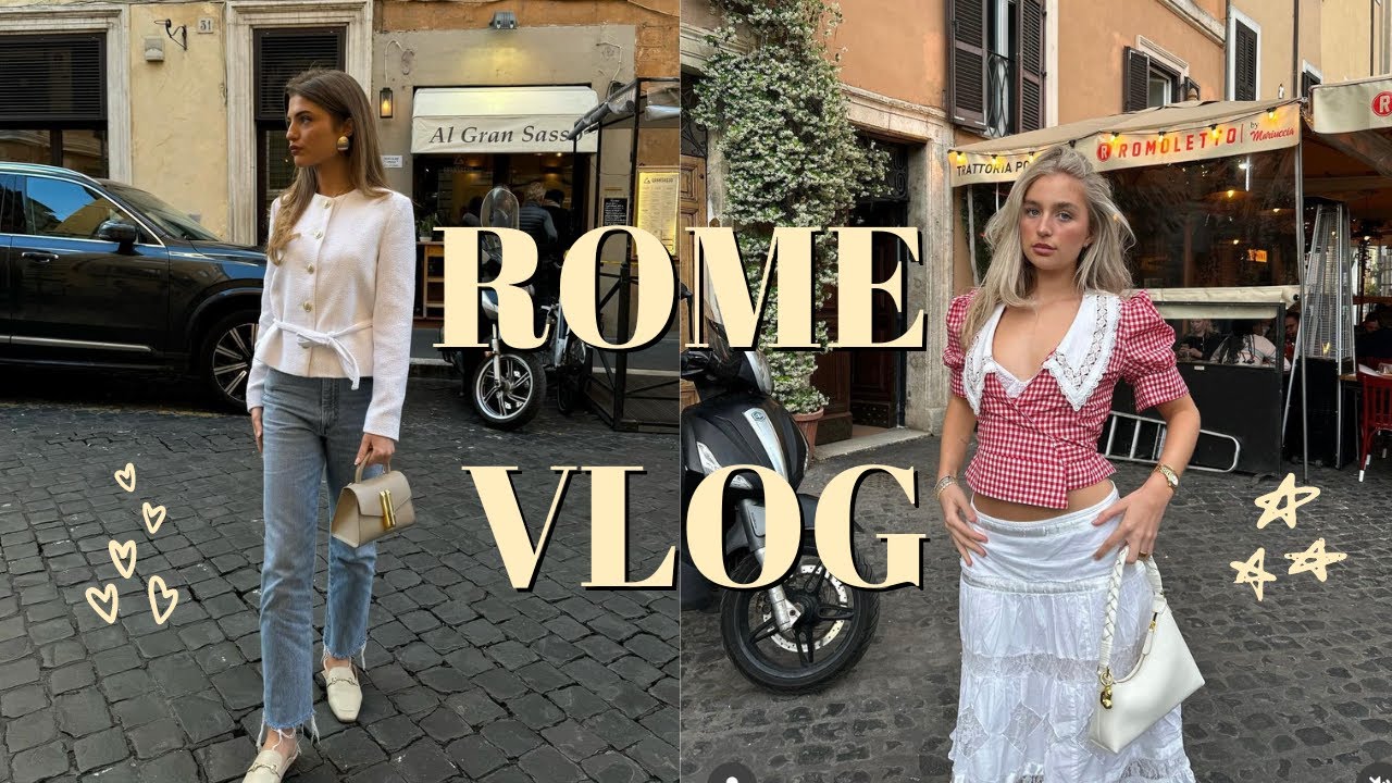 LET'S GO TO ROME🇮🇹... shopping, pasta, exploring!!