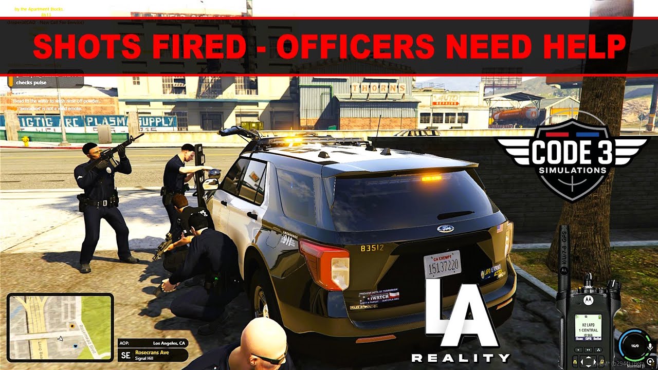 Realistic LAPD Patrol | LA Reality RP | FiveM | GTA 5 | Chaos In The City