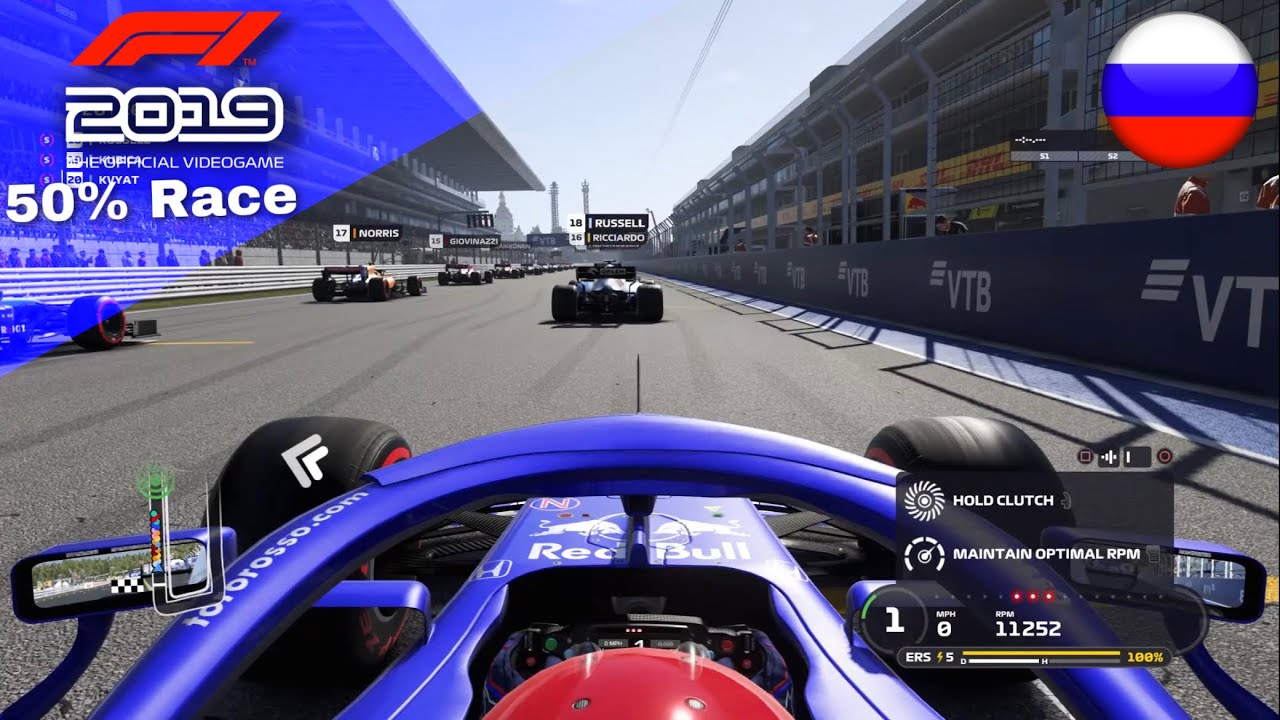 F1 2019 Gameplay | 50% Race At Russia | Daniel Kvyat | Toro Rosso