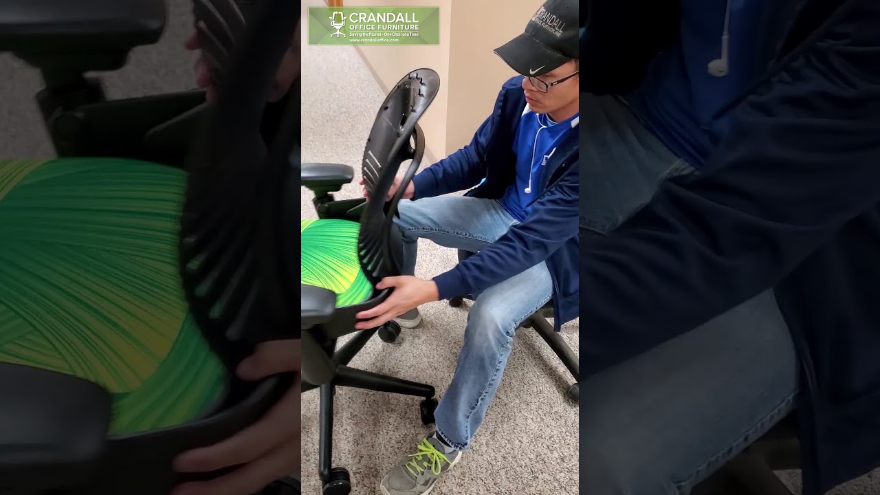 Как снять подушки сиденья и спинки кресла Steelcase 462 Leap Chair (V1 или V2) *ОБНОВЛЕННОЕ ВИДЕО...