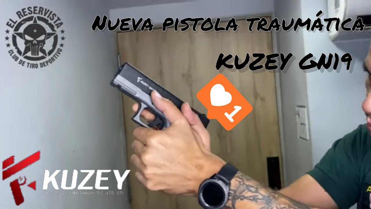 Nueva pistola traumática KUZEY G19 ¿qué tal será su funcionamiento? 🤔🧐