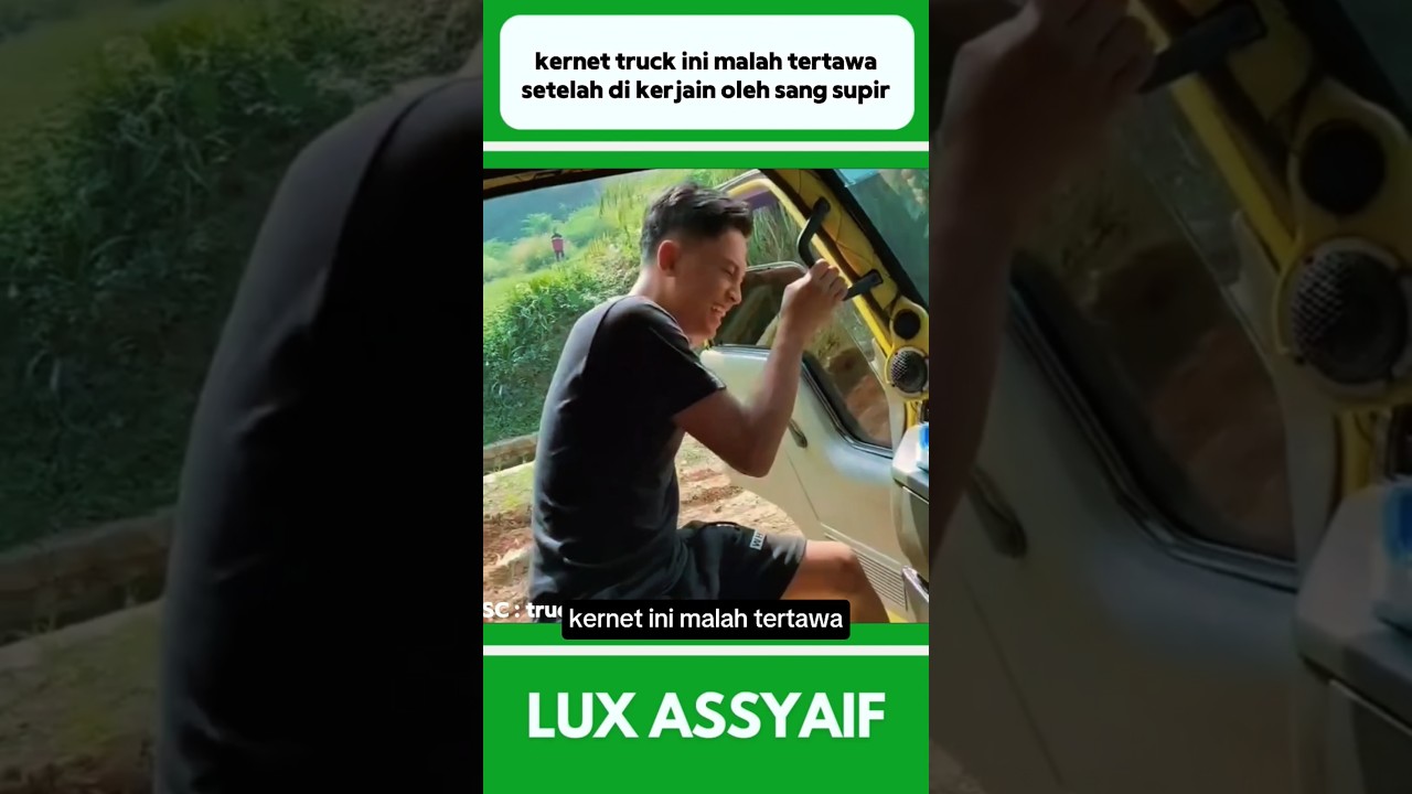 KERNET TRUCK INI MALAH TERTAWA SETELAH DI KERJAIN OLEH SANG SUPIR #shorts