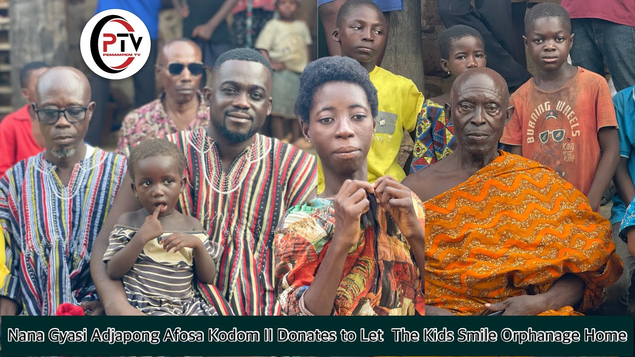 Nkoranza Gyaase Sumpahene Nana Gyasi Adjapong donates to Let the Kids Smile Orphanage home
