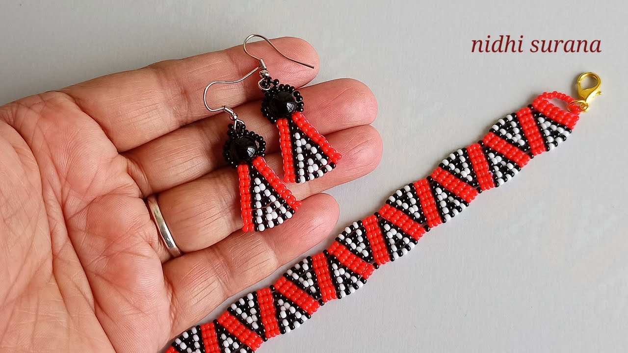 ⚜️Amazing Beaded Earrings/Beaded Tapestry/Pendientes de cuentas asombrosos/Tutorial diy