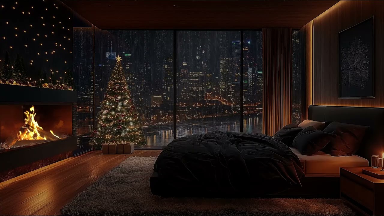🌧️ Cozy Night in the City | Rain Sounds & White Noise for Relax, Study & Focus