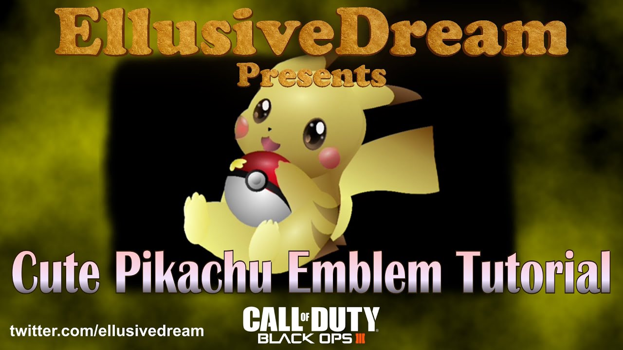 Cute Pikachu CoD Emblem Tutorial by EllusiveDream