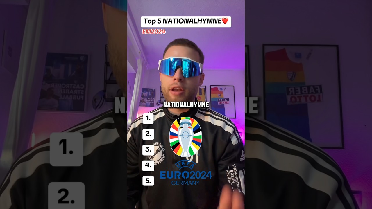 Top 5 NATIONALHYMNE 🔥 PART.1 #fussball #ranking #nationalhymne #hymne #em2024 #em